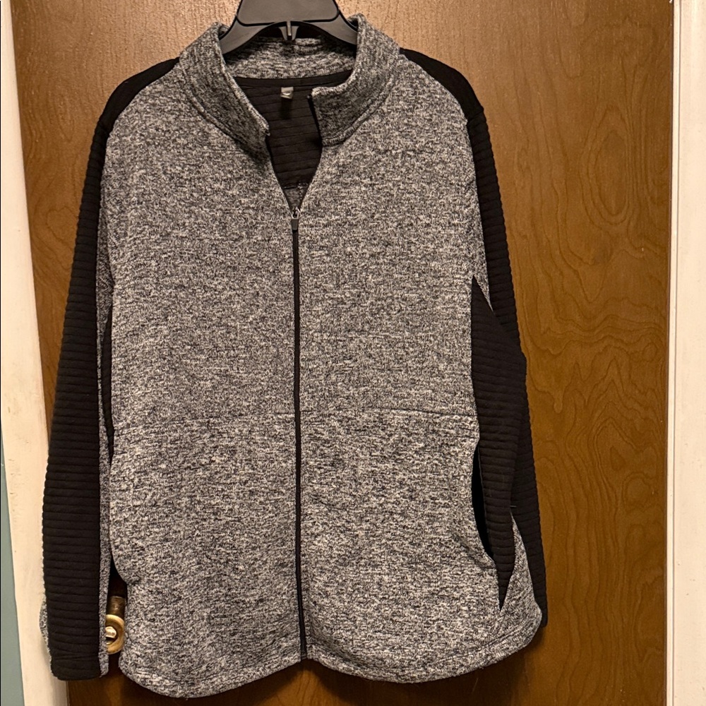 MT Sport Black and Gray Lightweight Jacket Size 2X